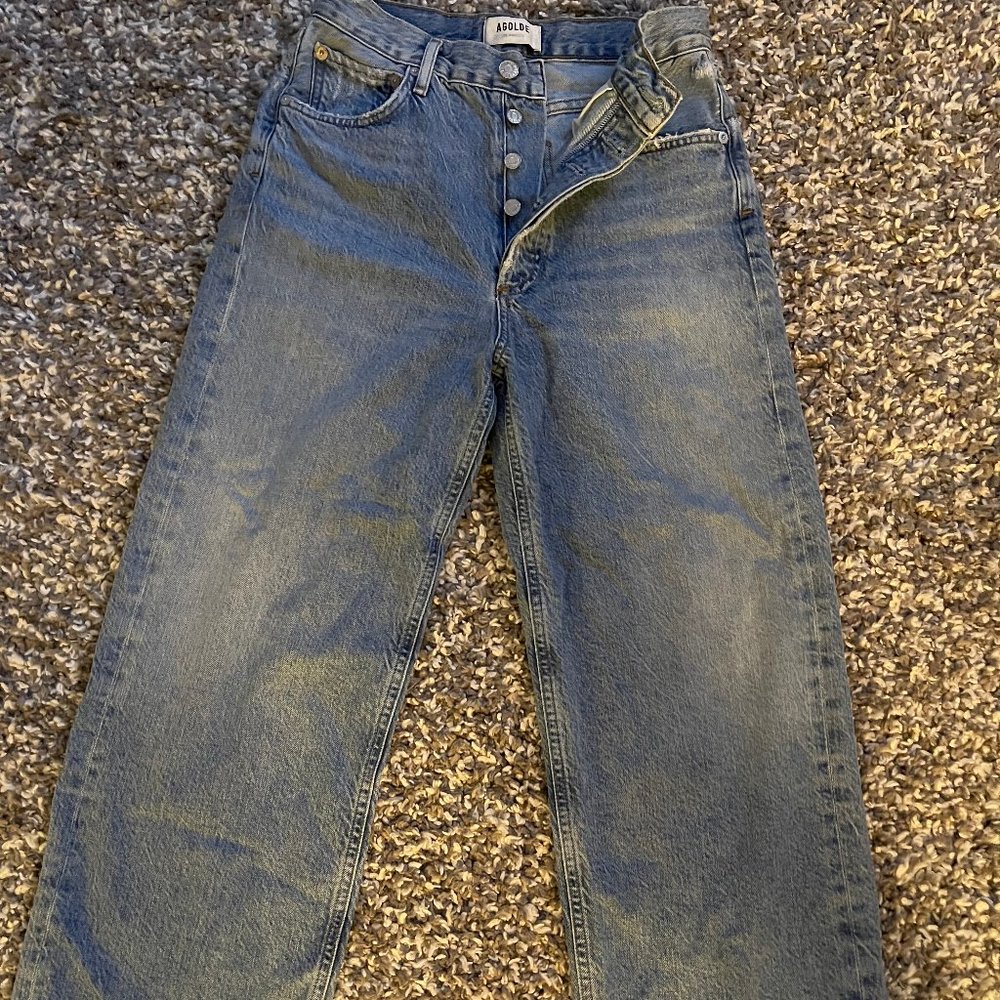 AGOLDE Ren High-Rise Wide-Leg Jeans - Picture 2 of 4
